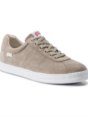 Camper Men's Iconic Runner Suede Sneaker Beige Tan Size 43 9.5 K100227